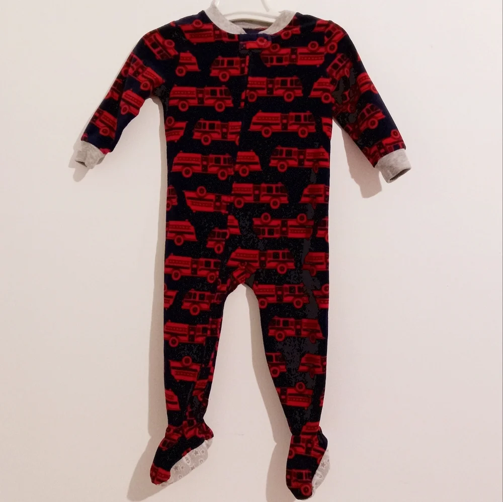 Carter's Baby Boys Firetruck Fleet Footed Pajama